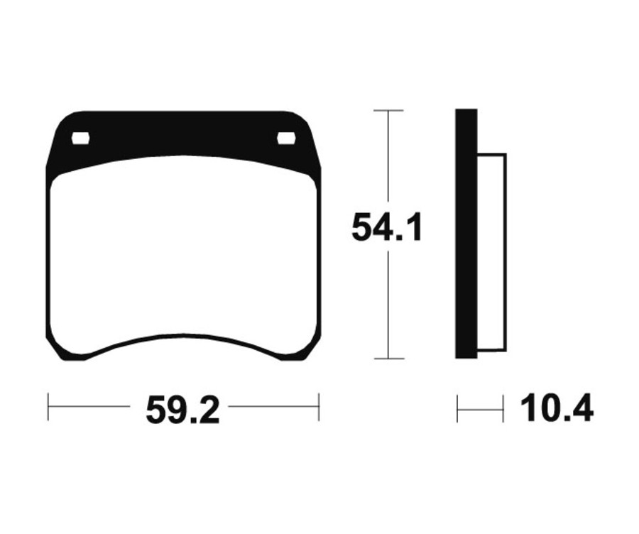 Plaquettes de frein TECNIUM route organique - MA23 - 1022430