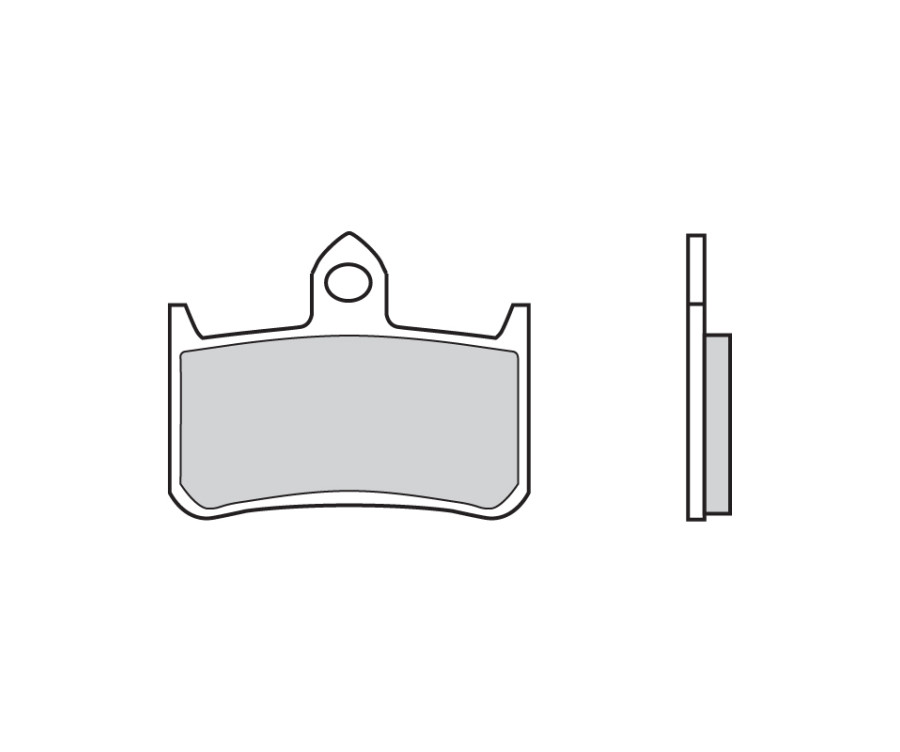 Plaquettes de frein BREMBO route/sport métal fritté - 07HO28SR - 1103759