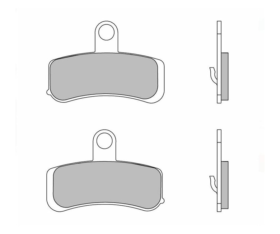 Plaquettes de frein BREMBO route métal fritté - 07HD15SA - 1035947