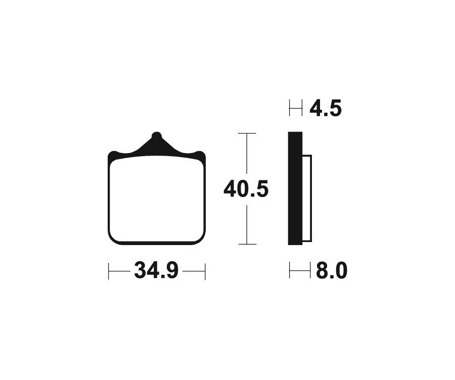 Plaquettes de frein TECNIUM métal fritté - MTR370 - 1090578