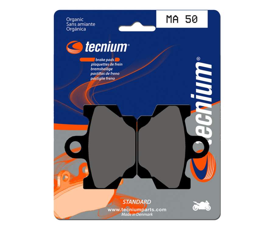 Plaquettes de frein TECNIUM route organique - MA50 Plaquettes de frein TECNIUM route organique - MA50