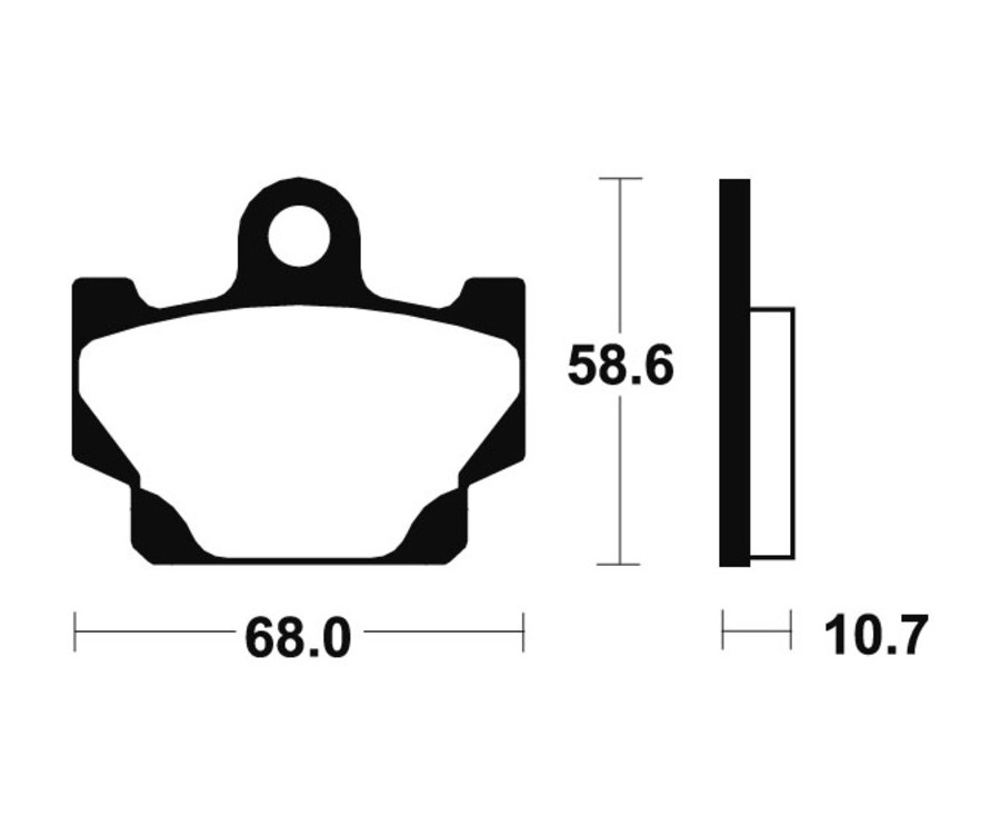 Plaquettes de frein TECNIUM route organique - MA50 - 1022523