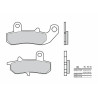 Plaquettes de frein BREMBO route métal fritté - 07SU17SP - 1036171