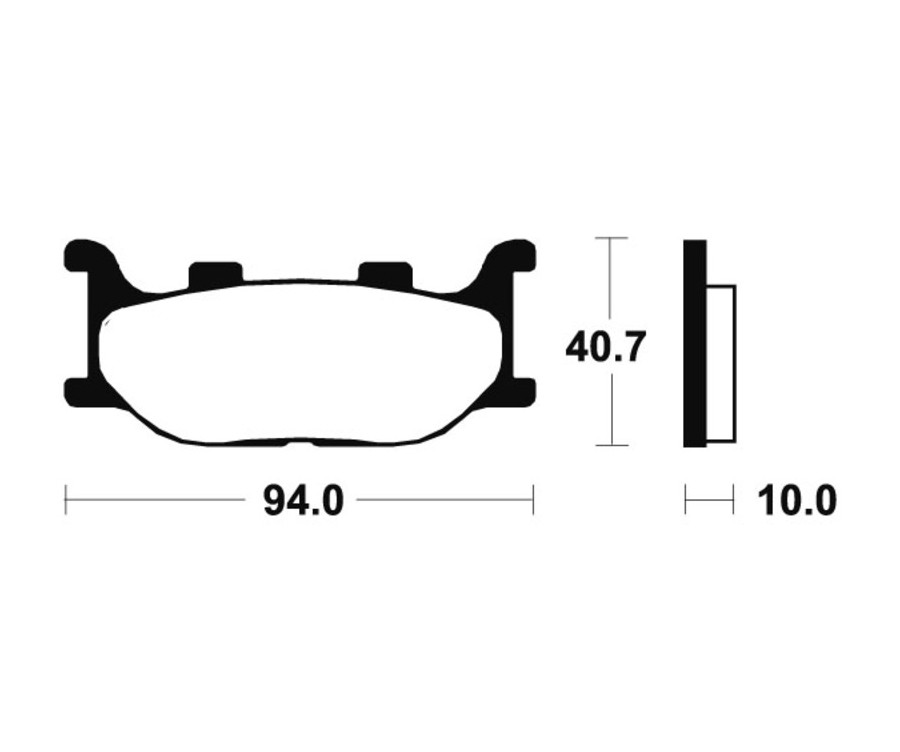 Plaquettes de frein TECNIUM Performance métal fritté - MF191 - 1022744