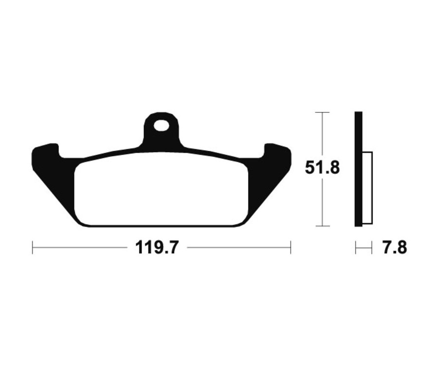 Plaquettes de frein TECNIUM route organique - MA94 - 1022564