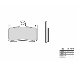 Plaquettes de frein BREMBO route métal fritté - 07KA23SA