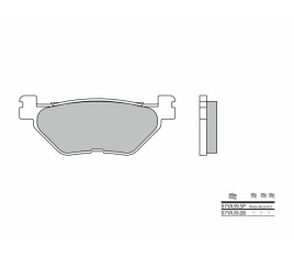 Plaquettes de frein BREMBO route métal fritté - 07YA39SP - 1036260