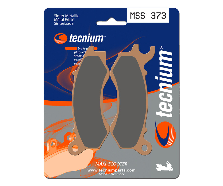 Plaquettes de frein TECNIUM Maxi Scooter métal fritté - MSS373 - 1023222