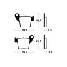 Plaquettes de frein TECNIUM Racing MX/Quad métal fritté - MOR277 - 1022972