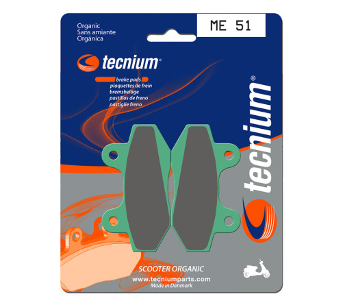 Plaquettes de frein TECNIUM Scooter organique - ME51