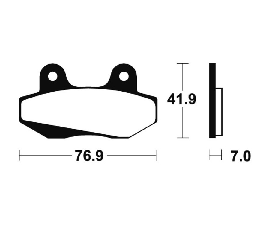 Plaquettes de frein TECNIUM Scooter organique - ME51 - 1022708