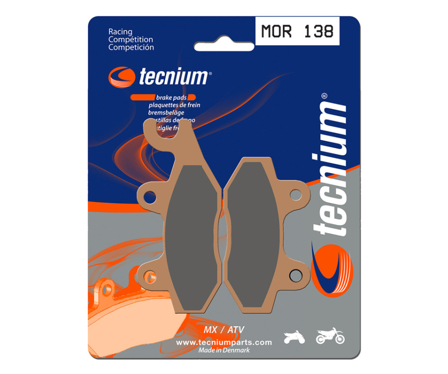 Plaquettes de frein TECNIUM Racing MX/Quad métal fritté - MOR138 - 1022949