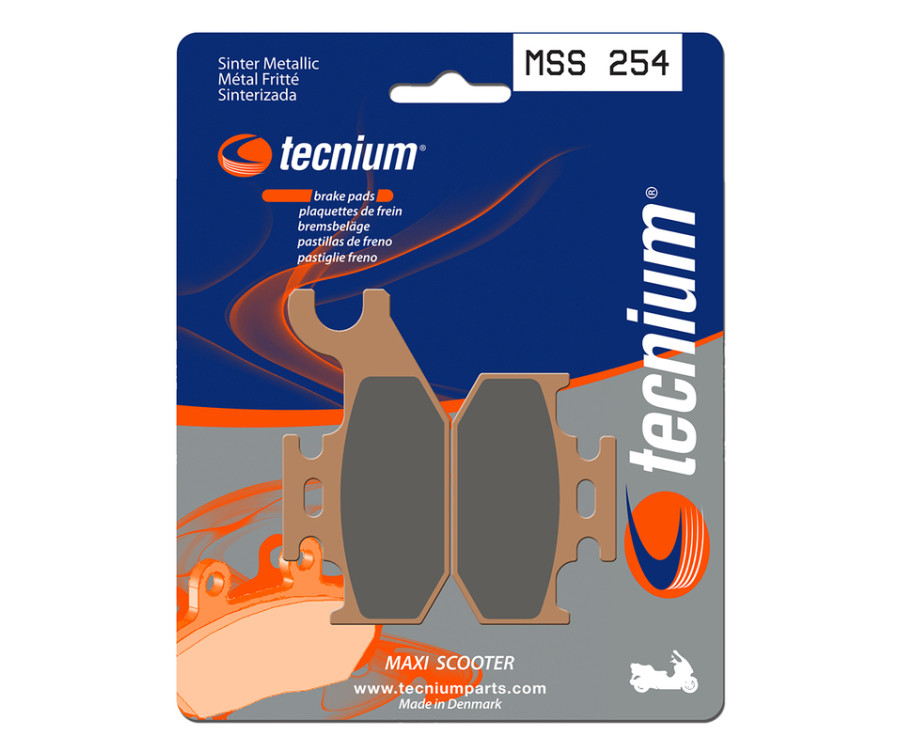 Plaquettes de frein TECNIUM Maxi Scooter métal fritté - MSS254 - 1023199