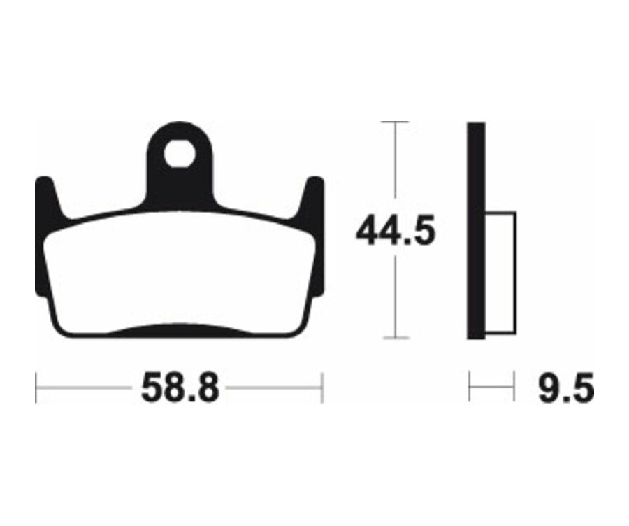 Plaquettes de frein TECNIUM Scooter organique - ME210 - 1022638