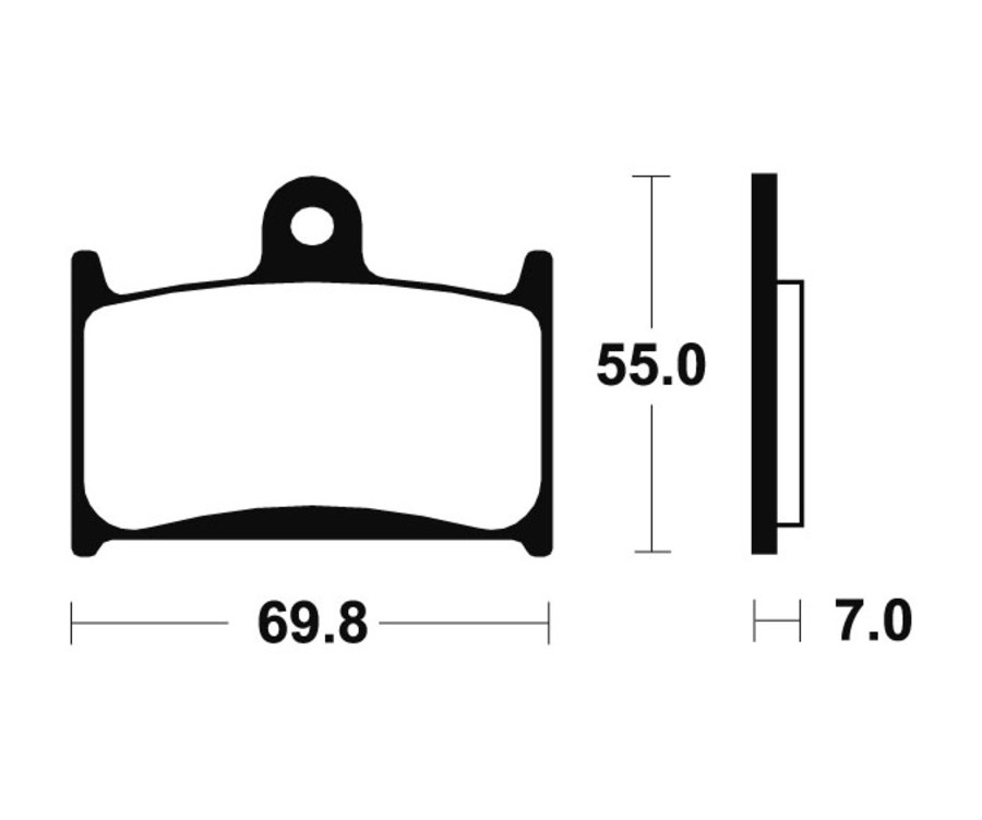 Plaquettes de frein TECNIUM route organique - MA214 - 1022423