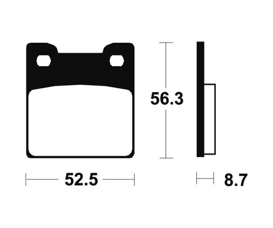 Plaquettes de frein TECNIUM Performance métal fritté - MR201 - 1023054