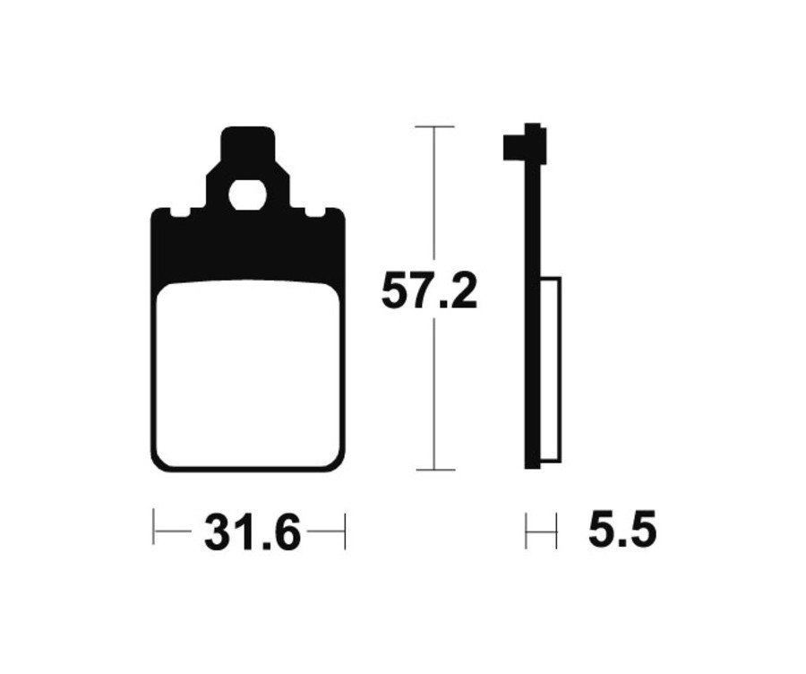 Plaquettes de frein TECNIUM Scooter organique - ME107 - 1022609