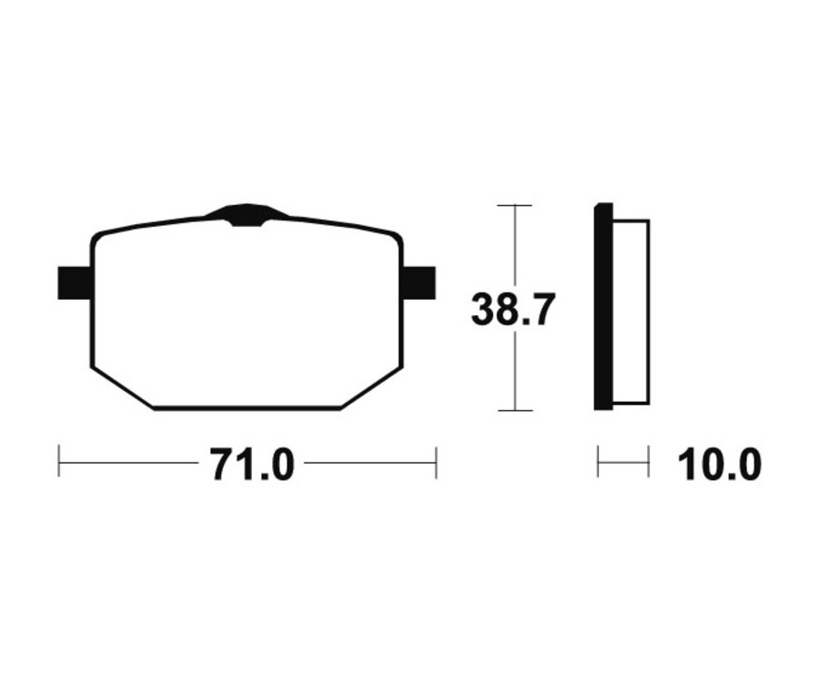 Plaquettes de frein TECNIUM route organique - MA96 - 1022566