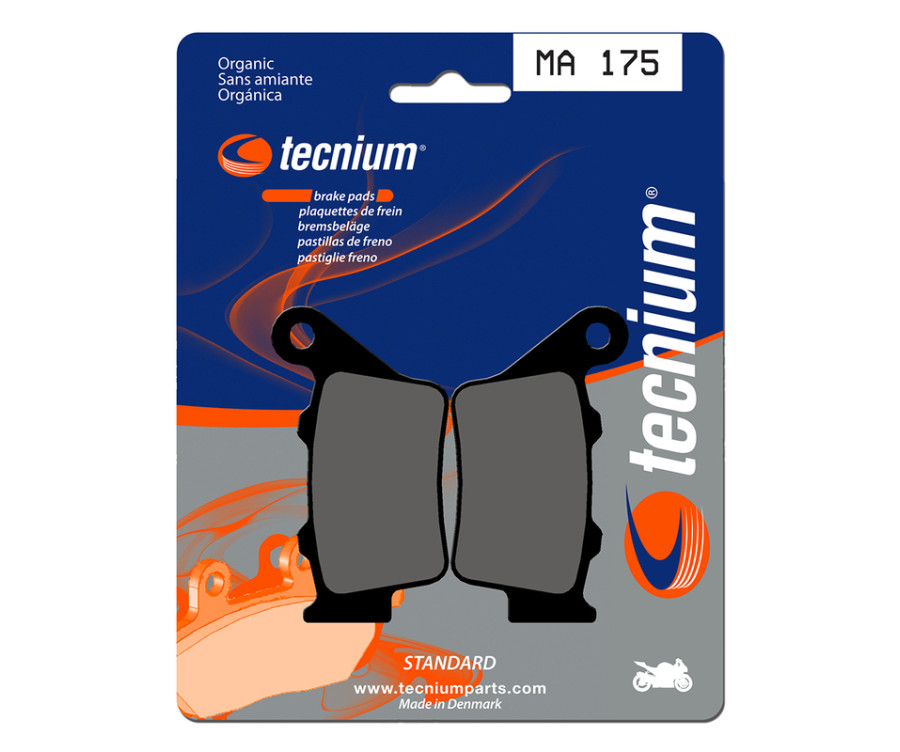 Plaquettes de frein TECNIUM route organique - MA175 Plaquettes de frein TECNIUM route organique - MA175