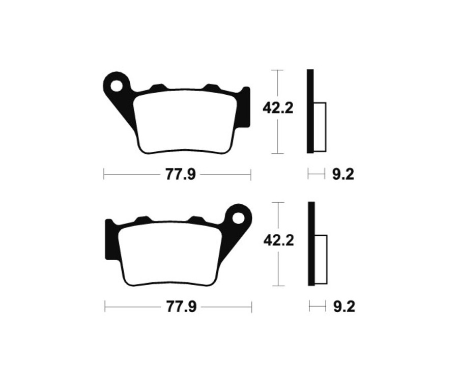 Plaquettes de frein TECNIUM route organique - MA175 - 1022393