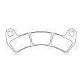 Plaquettes de frein CL BRAKES Quad métal fritté - 1247ATV1