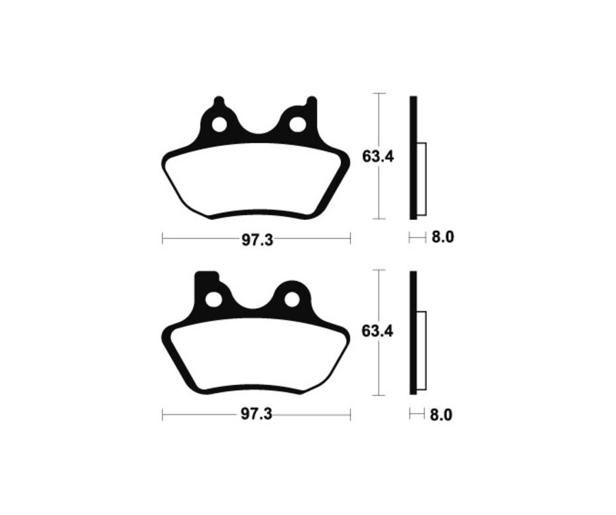 Plaquettes de frein TECNIUM Performance métal fritté - MR326 - 1023075