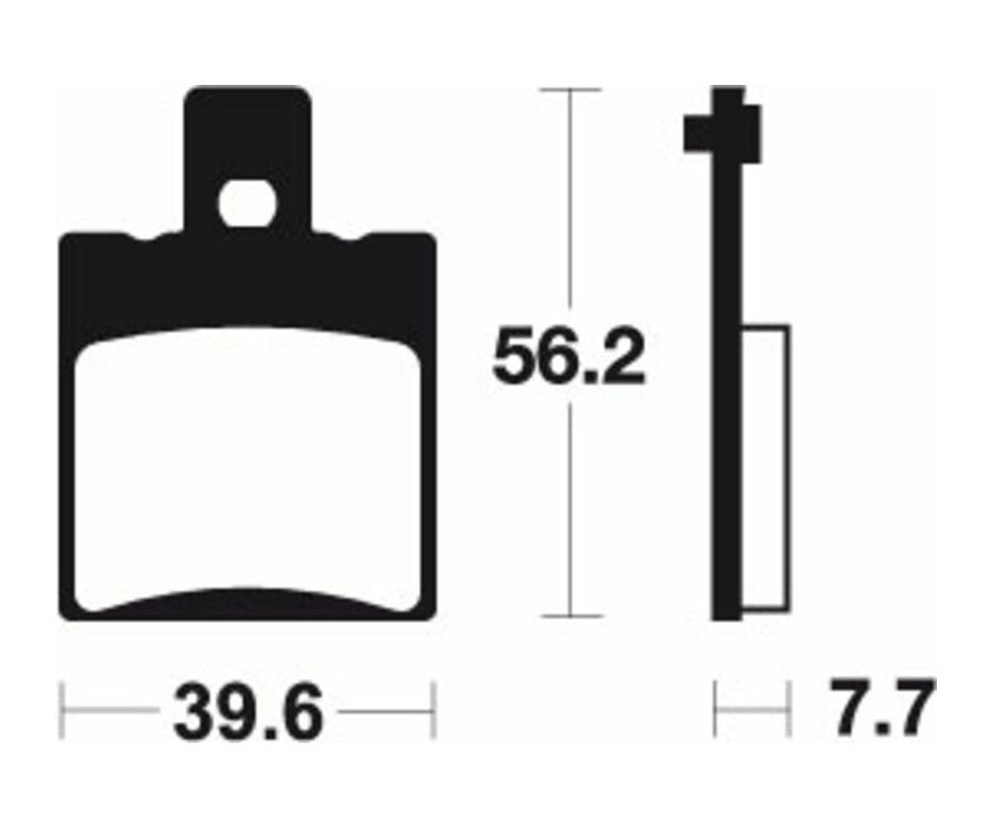 Plaquettes de frein TECNIUM Scooter organique - ME244 - 1022651