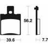 Plaquettes de frein TECNIUM Scooter organique - ME244 - 1022651