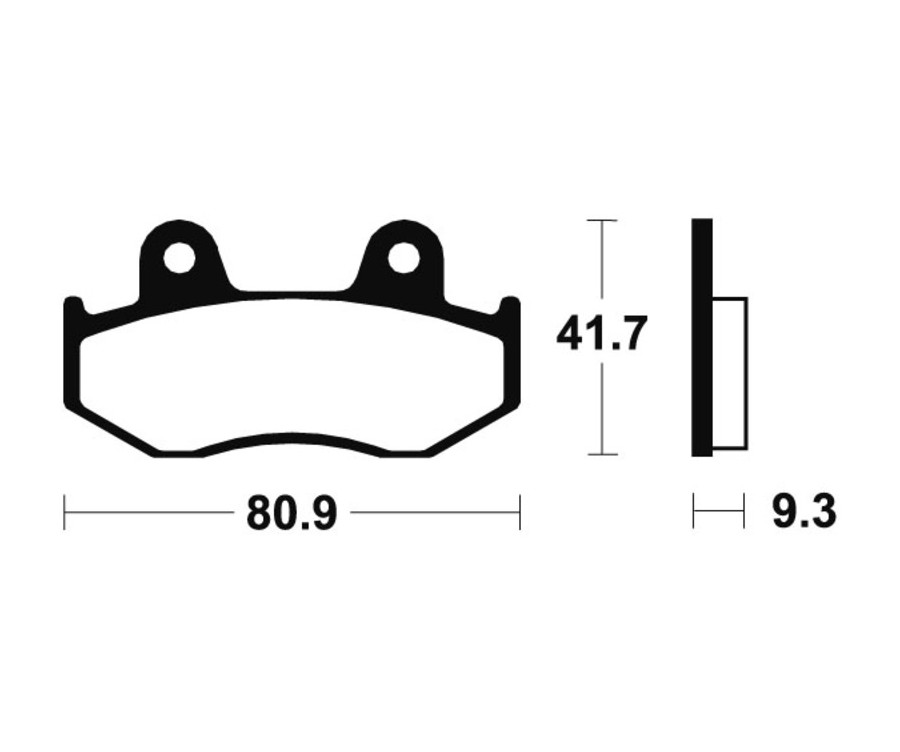 Plaquettes de frein TECNIUM MX/Quad métal fritté - MO209 - 1022856