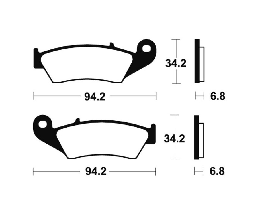 Plaquettes de frein TECNIUM Performance métal fritté - MF194 - 1022745
