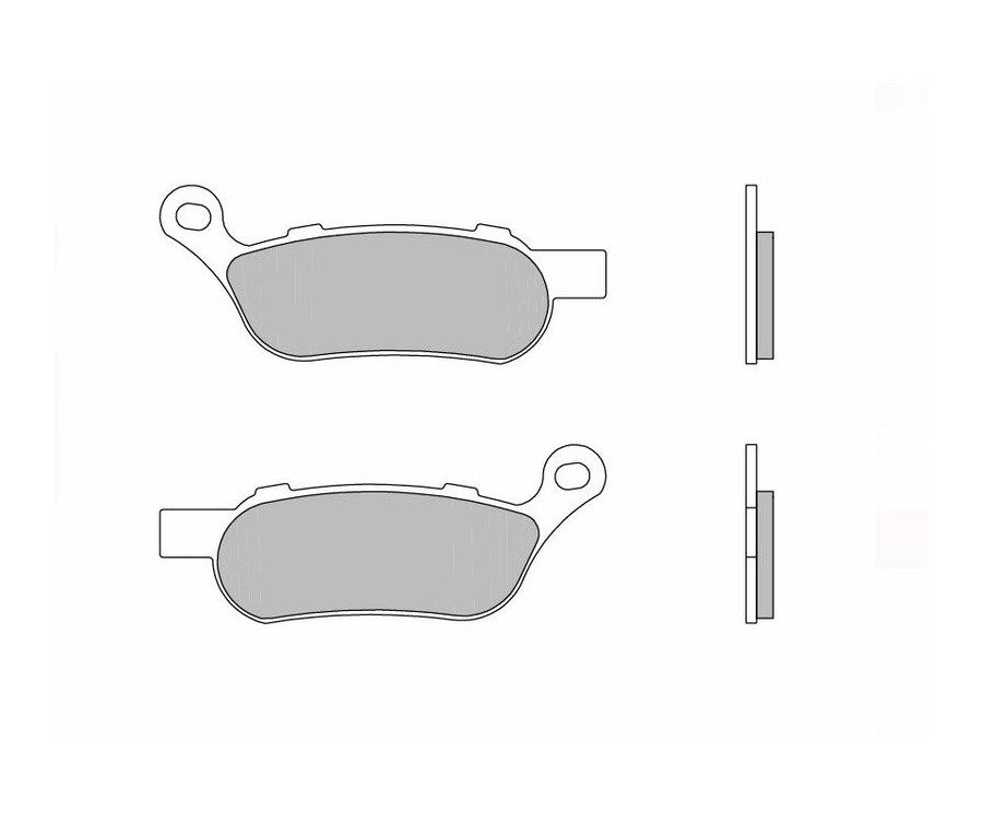 Plaquettes de frein BREMBO route métal fritté - 07HD07SP - 1035941