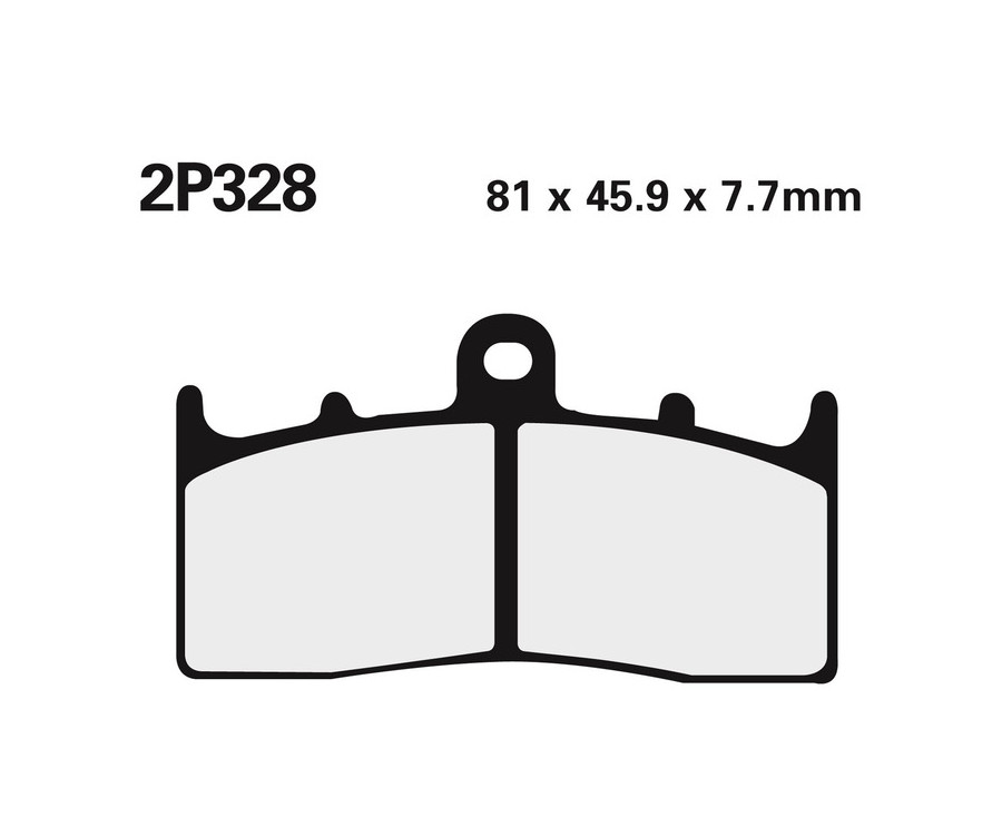 Plaquettes de frein NISSIN route /Off-Road métal fritté - 2P-328ST - 1036759