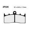 Plaquettes de frein NISSIN route /Off-Road métal fritté - 2P-328ST - 1036759