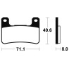 Plaquettes de frein TECNIUM métal fritté - MTR306 - 1090570