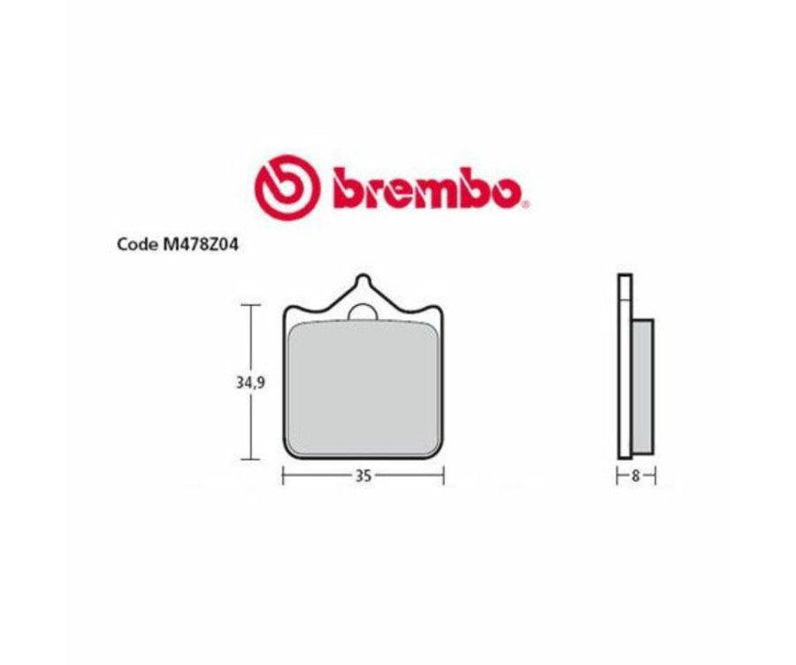 Plaquettes de frein BREMBO UPGRADE Type M478 Z10 - Racing - 1104058