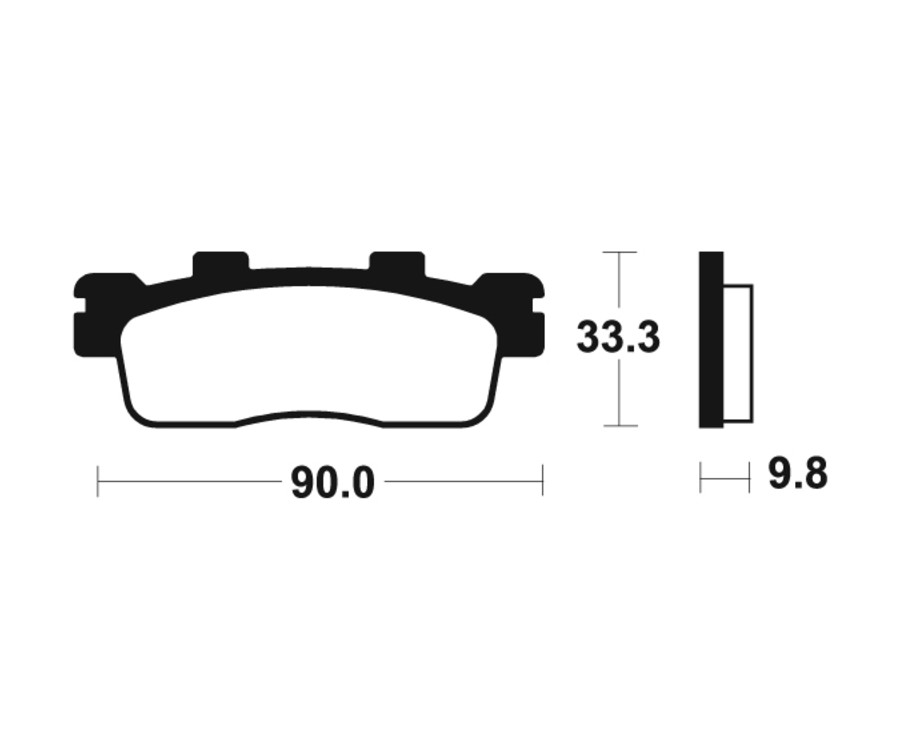 Plaquettes de frein TECNIUM Maxi Scooter métal fritté - MSS371 - 1023221