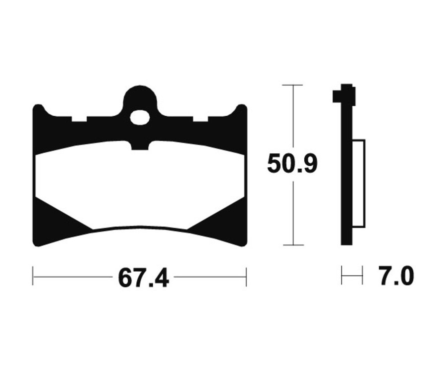 Plaquettes de frein TECNIUM route organique - MA101 - 1022326