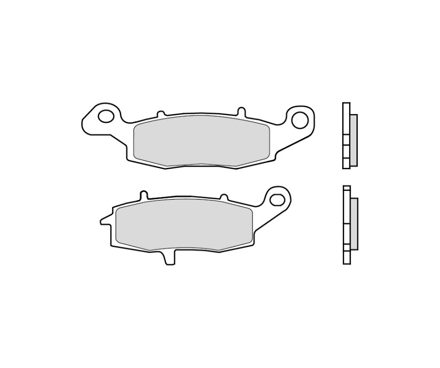 Plaquettes de frein BREMBO route/sport métal fritté - 07KA18SR - 1103766