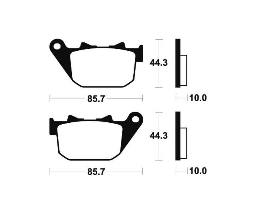 Plaquettes de frein TECNIUM Performance métal fritté - MR308 - 1023073