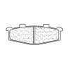 Plaquettes de frein CL BRAKES Route métal fritté - 2389RX3 - 1034952