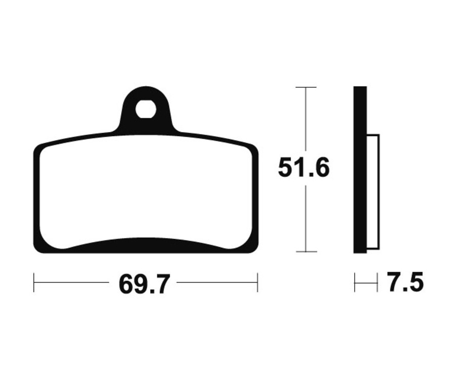Plaquettes de frein TECNIUM Maxi Scooter métal fritté - MSS321 - 1023212