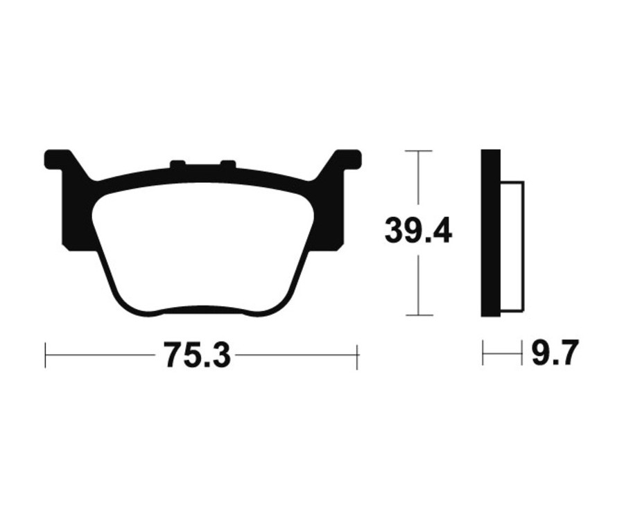 Plaquettes de frein TECNIUM MX/Quad métal fritté - MO313 - 1022881