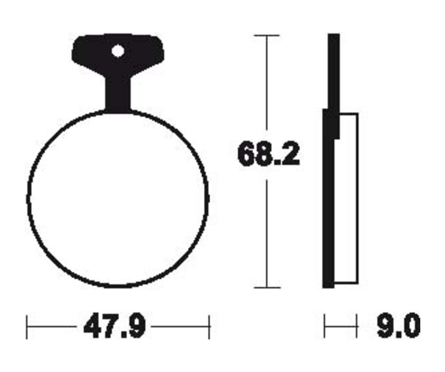Plaquettes de frein TECNIUM route organique - MA4 - 1022505