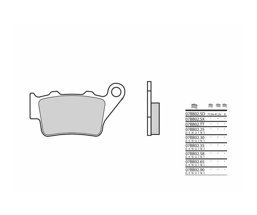 Plaquettes de frein BREMBO Road Carbon Ceramic - 07BB02CC - 1118187