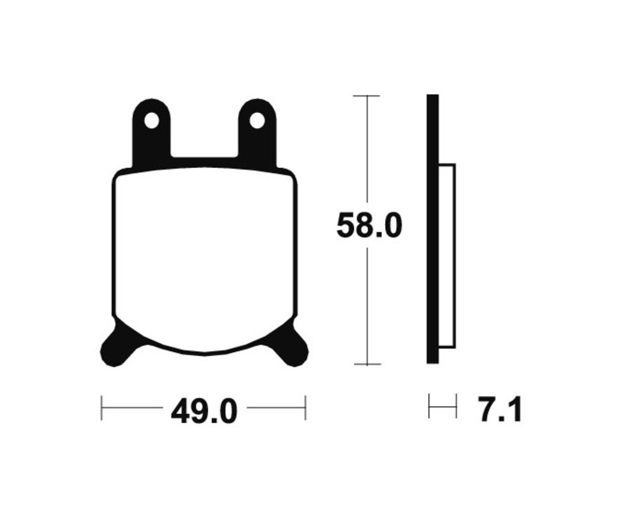 Plaquettes de frein TECNIUM route organique - MA60 - 1022534