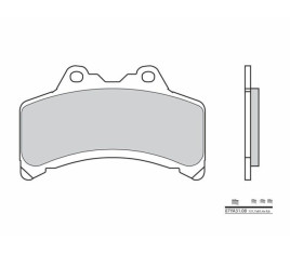 Plaquettes de frein BREMBO route carbone céramique - 07YA3108