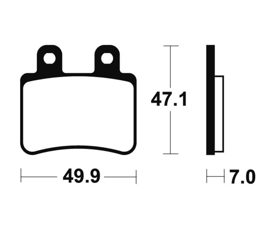 Plaquettes de frein TECNIUM Scooter organique - ME273 - 1022661