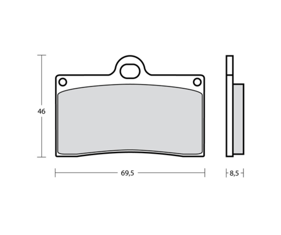 Plaquettes de frein BREMBO UPGRADE Type M538 Z10 - Racing - 1104061