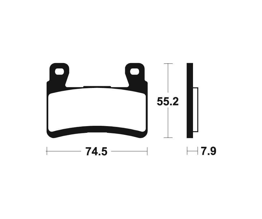 Plaquettes de frein TECNIUM Racing métal fritté carbone - MCR394 - 1022603