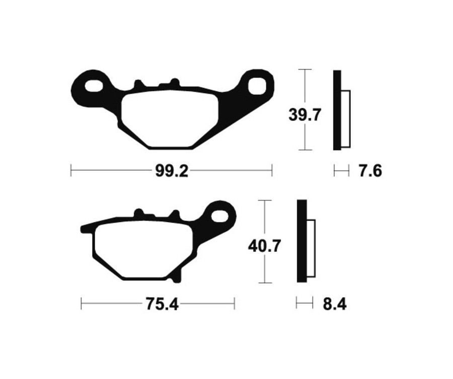 Plaquettes de frein TECNIUM MX/Quad métal fritté - MO320 - 1022883